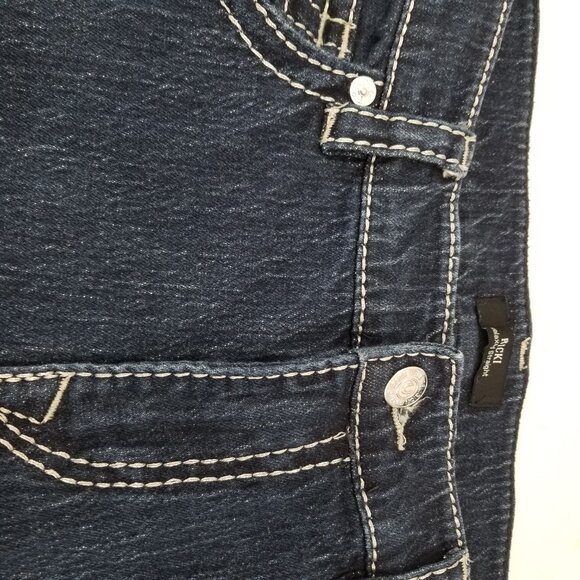 True Religion Ricky Flap Big T Jeans Mens Blue Denim Relaxed Straight 38 x 32 - Picture 7 of 14